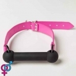 Кляп Silicone Luxury Fetish, Pink & Black (F61254)
