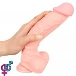 Фаллоимитатор с мошонкой Medical Silicone Dildo, 24 см