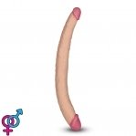 Двосторонній фалоімітатор King Size Realistic Ladykiller Tapered Double Penetration 14