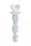 Фалоімітатор скляний NS Novelties, що світиться FIREFLY GLASS HEART A GLOW CLEAR (T280846)