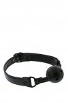 Кляп BLAZE LUXURY BALL GAG CROCO BLACK, 4,7 см (DT21871)