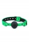 Кляп ELECTRA BALL GAG GREEN BONDAGE COUTURE BALL GAG BLACK (T280969)