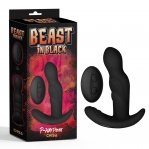 Масажер простати з ротацією, з дистанційним пультом BEAST IN BLACK Chisa, 13.4х3.3 см (317223)