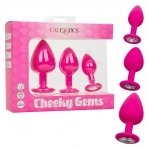 Набір анальних пробок Cheeky Gems 3 розміру, рожеві (CE14654-2)
