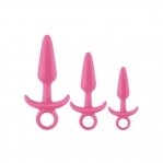Набор светящихся анальных пробок NS Novelties FIREFLY PRINCE KIT PINK (T280608)