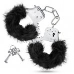 Наручники с мехом Blush Temptasia - Plush Fur Cuffs - Black (T20066)