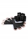 Система фіксації до ліжка NS Novelties BONDAGE COUTURE TIE DOWN STRAPS BLACK (T280952)