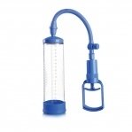 Вакуумная помпа с ручным насосом Men Powerup Blue (SO2458)
