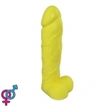 Крафтовое мило-член з присоскою Чистий Кайф Yellow size L