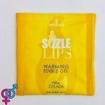 Пробник массажного геля Sensuva - Sizzle Lips Pina Colada (6 мл) (SO3378)