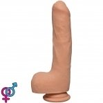Фаллоимитатор Doc Johnson The D - Uncut D - 9 Inch With Balls ULTRASKYN, диаметр 4,5см, необрезанный (SO3499)