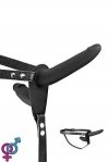 Двойной страпон Fetish Tentation Strap-On with Double Dildo Black (SO3751)