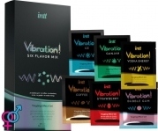 Набір пробників рідкого вібратора Intt Vibration Six Flavor Mix (12 до 5 мл) (SO3803)