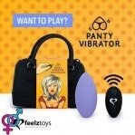 Вибратор в трусики FeelzToys Panty Vibrator Purple с пультом ДУ, 6 режимов работы, сумочка-чехол (SO3850)