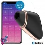Вакуумный клиторальный стимулятор Satisfyer Love Triangle Black с управлением через интернет (SO3894)
