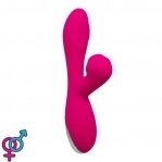 Вибратор-кролик 3 в 1 с вакуумом и пульсирующей стимуляцией точки G Alive Caribbean Shine Magenta (SO3981)