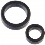 Набір ерекційних кілець Doc Johnson Platinum Silicone Premium - The C-Rings - Charcoal (SO4918)