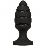 Анальний плаг зі спіральним каналом Doc Johnson Platinum Premium Silicone - The Blast - Black (SO4922)