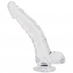 Прозрачный фаллоимитатор Alive Jelly Dildo Stallion, 22х3,5 см (SO5028)