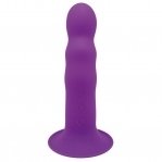 Дилдо с вибрацией Adrien Lastic Hitsens 3 Purple, отлично для страпона, 18,2х4 см (SO5053)
