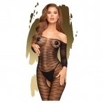 Бодистокинг з довгими рукавами Penthouse - Dreamy Diva Black XL (SO5248)