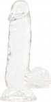 Фалоімітатор ADDICTION - Crystal Clear Dildo with Balls - 6