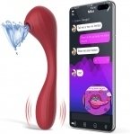 Вакуумный вагинально-клиторальный стимулятор Magic Motion Bobi Red, управление со смартфона (SO5745)