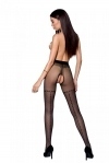 Колготки с открытым доступом Passion TIOPEN 014 black 1/2 (20 den), имитация чулок (SO5822)