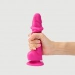 Реалистичный фаллоимитатор Strap-On-Me Sliding Skin Realistic Dildo Fuchsia - S, эффект подвижной кожи (SO6254)