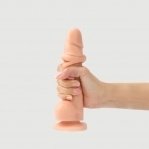 Реалистичный фаллоимитатор Strap-On-Me Sliding Skin Realistic Dildo Vanille - XXL, эффект подвижной кожи (SO6260)
