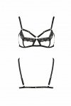 Бюстгальтер-стрепи з мереживом SOLON BRA black XXL/XXXL - Passion Exclusive (SO6412)