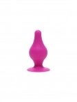 Анальна пробка SilexD (Model 2 size XS) Pink двошарова, силікон + Silexpan, діаметр 2,9 см (SO6738)