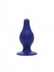 Анальна пробка SilexD (Model 2 size M) Blue двошарова, силікон + Silexpan (SO6739)
