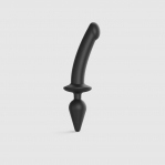 Анальная пробка с дилдо Strap-On-Me SWITCH PLUG-IN SEMI-REALISTIC DILDO BLACK - XXL (SO6831)