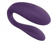 Недорогой вибратор для пар We-Vibe Unite 2 Purple, однокнопочный пульт ДУ (SO6936)