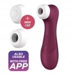Вакуумный клиторальный стимулятор Satisfyer Pro 2 Generation 3 with Liquid Air Connect App Wine Red (SO7774)