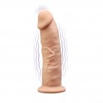 Фаллоимитатор с вибрацией SilexD Henry Vibro Flesh (MODEL 2 size 7in), двухслойный, диаметр 4,4 см (SO8220)