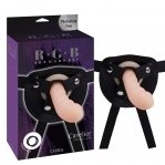 Страпон бежевий насадка RGB Sex Harntss Cavelier Chisa (CH42358)