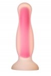 Светящаяся анальная пробка Dream Toys RADIANT SOFT SILICONE GLOW IN THE DARK PLUG LARGE PINK (DT22045)