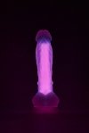 Светящийся фаллоимитатор Dream Toys RADIANT SOFT SILICONE GLOW IN THE DARK DILDO LARGE PINK (DT22048)