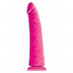 Силіконовий фалоімітатор NS Novelties Colors Pleasures Thin 8in Pink (NS18146)