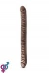 Подвійний фаллоімітатор DR SKIN 18INCH CHOCOLATE (T331243)