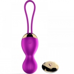 Вагинальные шарики Vibrating Silicone Kegel Balls USB 7 Function, фиолетовый (63-00004)