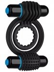 Эрекционное кольцо Vibrating Double C-Ring - Black (DJ069023)