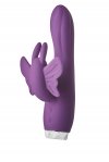 Вибратор кролик Dream Toys FLIRTS BUTTERFLY VIBRATOR PURPLE, 17х3 см (DT22019)