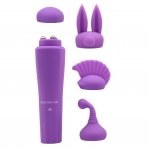 Вибро стимулятор + 4 насадки Chisa Sweet Purple (52163)