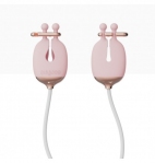Зажимы для сосков с вибрацией Qingnan No.2 Vibrating Nipple Clamps Pink (Q92017)
