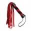 Плетка из замши мини FLOGGER BLACK/RED (F61415)