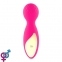 Мини-вибромассажер RIANNE S - Lovely Leopard Mini Wand Pink (SO3886)