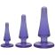 Набор анальных пробок Doc Johnson Crystal Jellies Anal Initiation Kit - Purple